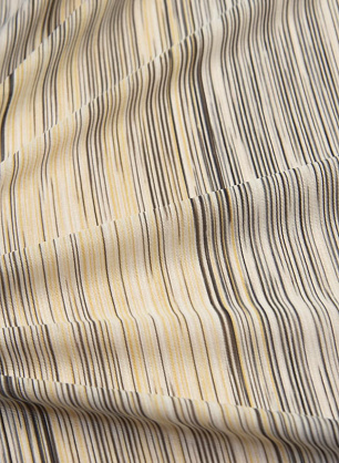 Трикотаж хлопок (н) желто-бежево-коричневая полоска в стиле Missoni - в интернет-магазине тканей Тессутидея арт. 12-0963