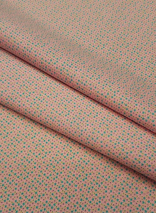 Плательная (н) мелкий цветочный орнамент на светло-розовом - в интернет-магазине тканей Тессутидея арт. 01-4162