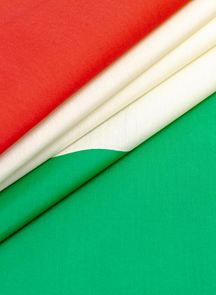 Тафта (н) красно-бело-зеленая - в интернет-магазине тканей Тессутидея арт. 03-5861