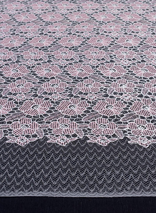 Кружевное полотно (н) бело-розовое в стиле Giambattista Valli - в интернет-магазине тканей Тессутидея арт. 03-6649