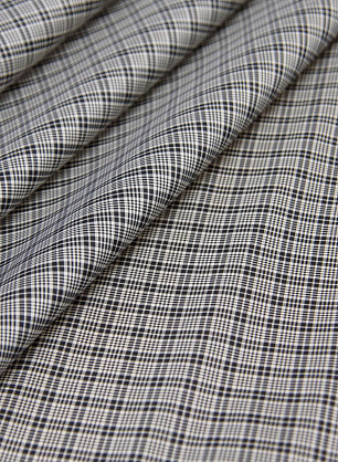 Тафта (н) черно-белая стилизованная клетка в стиле Burberry - в интернет-магазине тканей Тессутидея арт. 10-1673